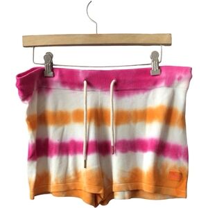 Beach Riot Pink and Orange Tie-Dye Swim Shorts